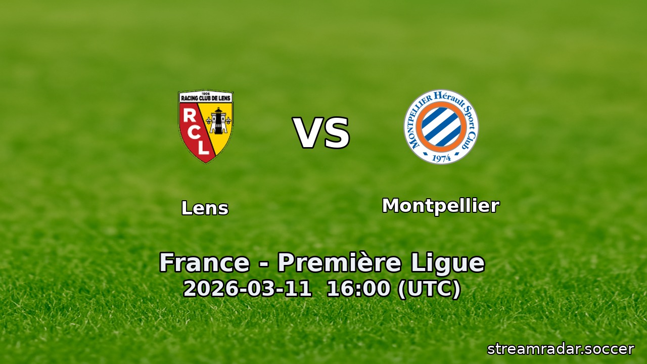 Lens vs Montpellier