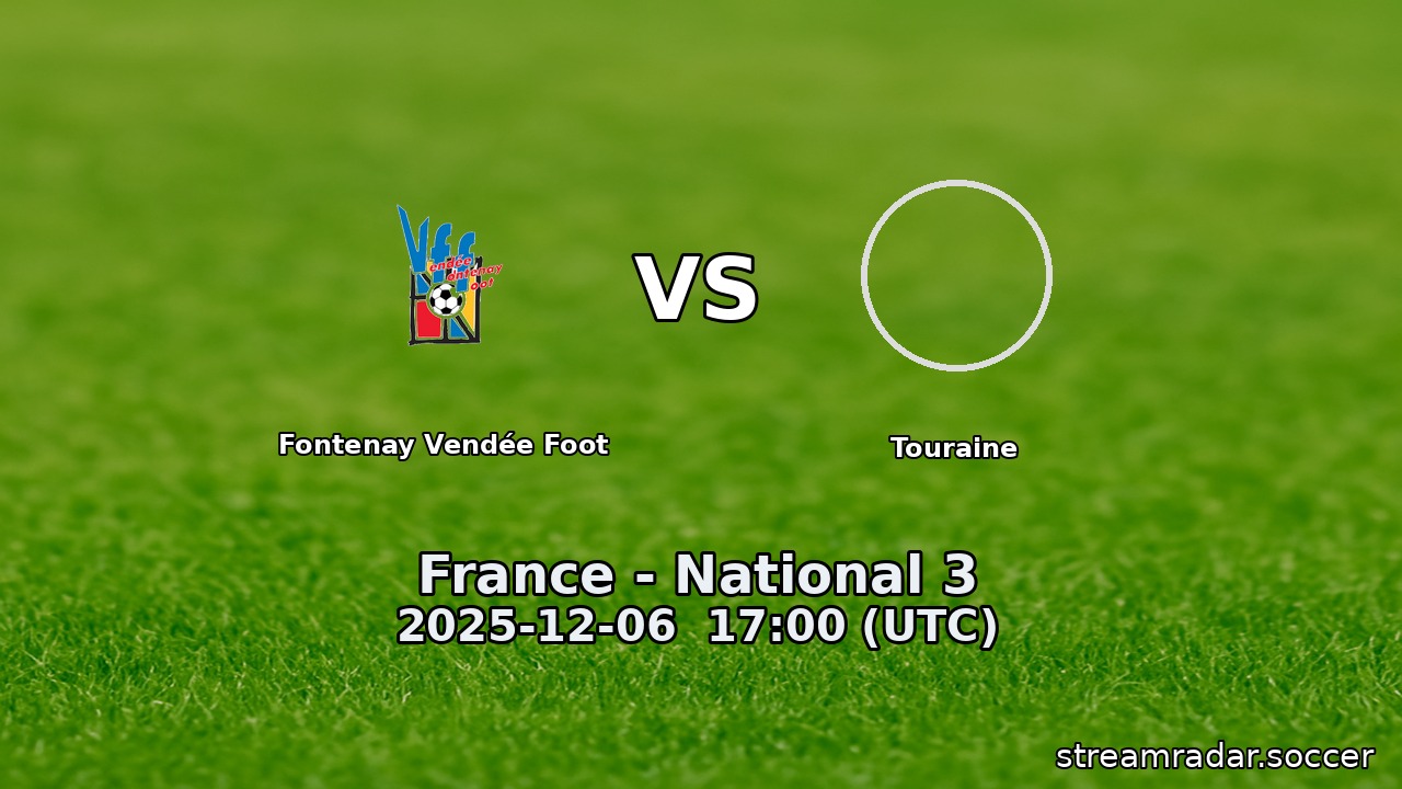 Fontenay Vendée Foot vs Touraine