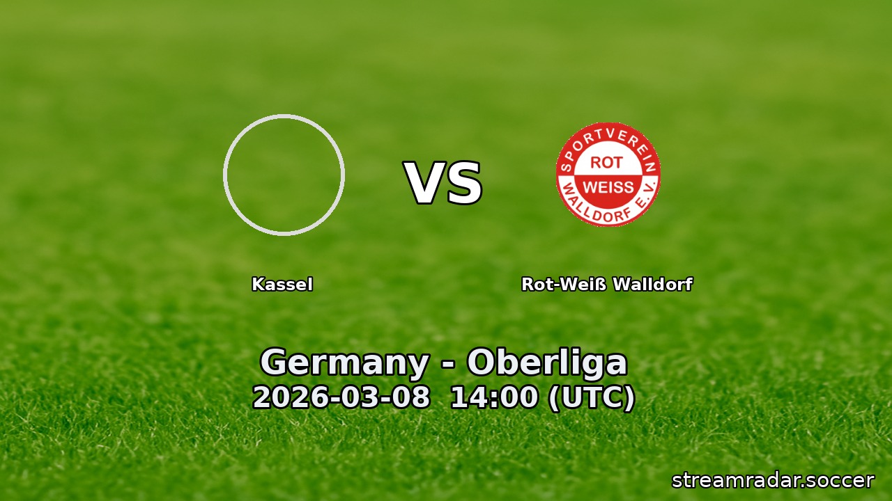 Kassel vs Rot-Weiß Walldorf
