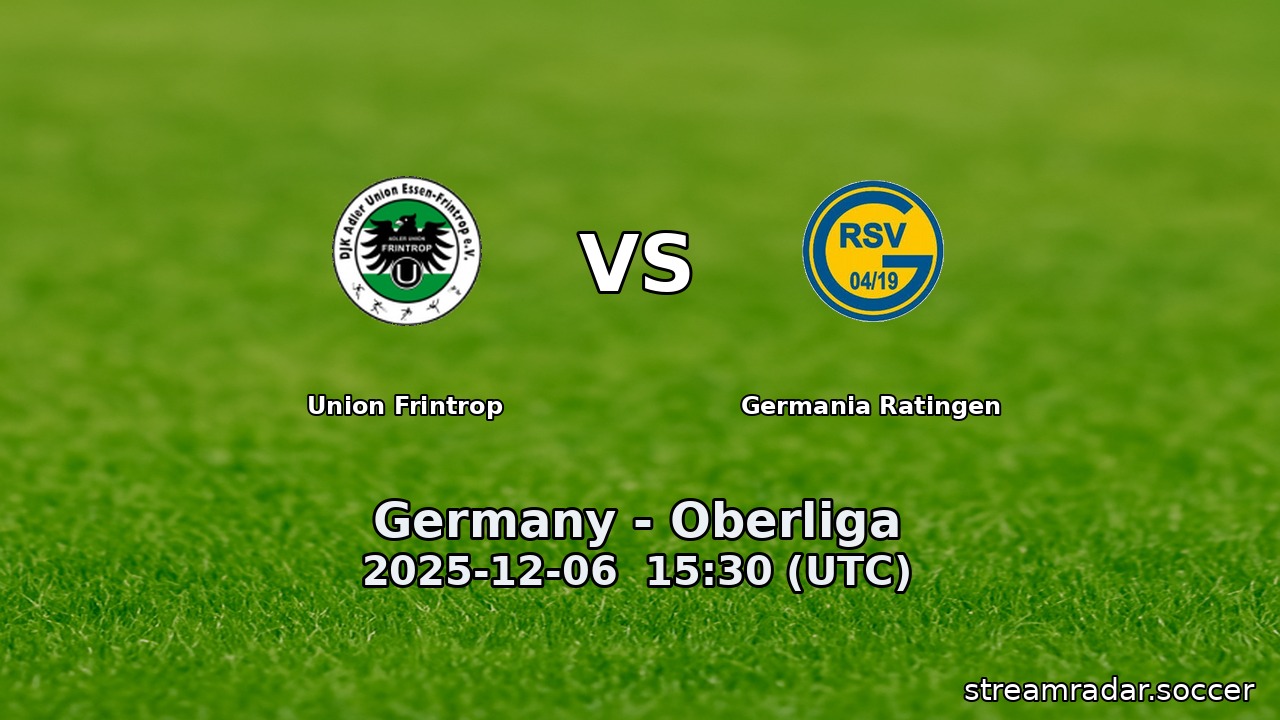 Union Frintrop vs Germania Ratingen