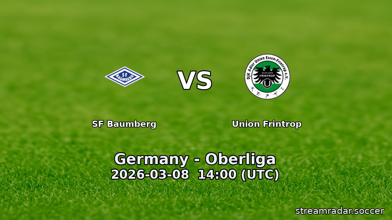 SF Baumberg vs Union Frintrop