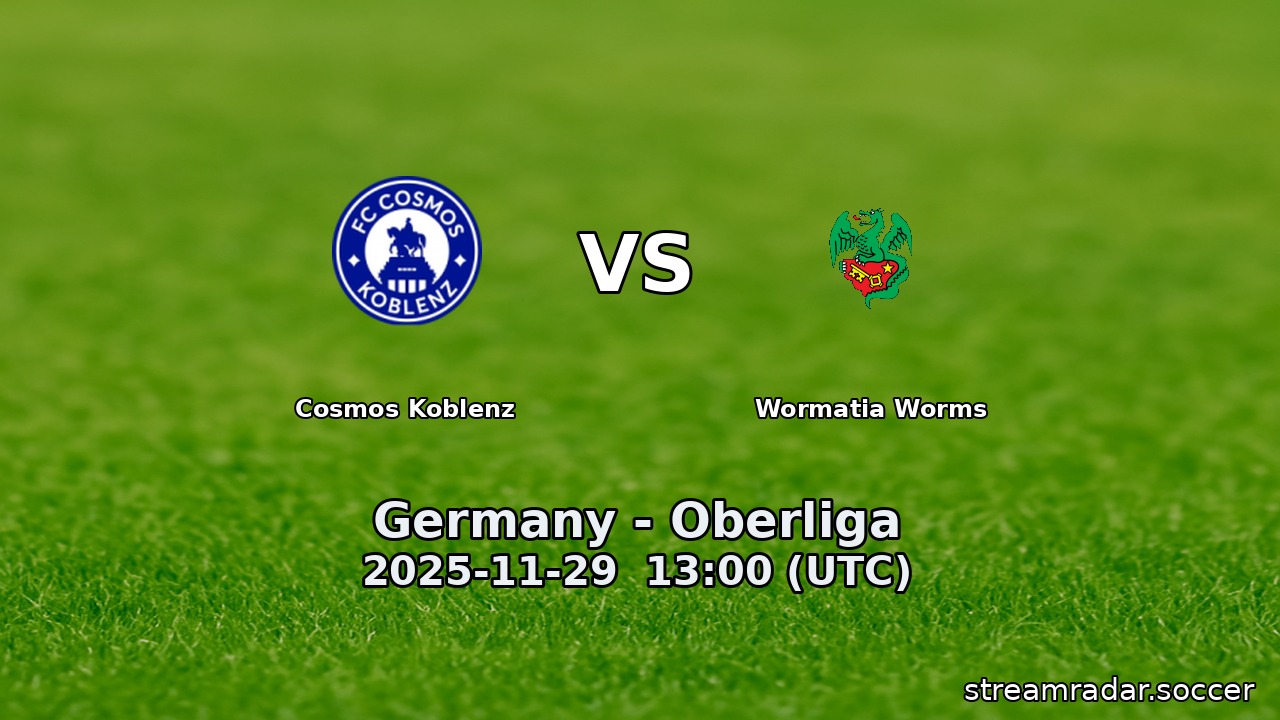 Cosmos Koblenz vs Wormatia Worms