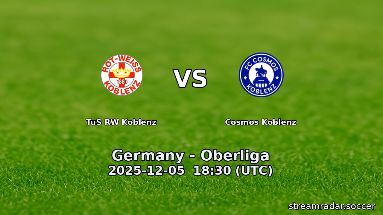 TuS RW Koblenz vs Cosmos Koblenz