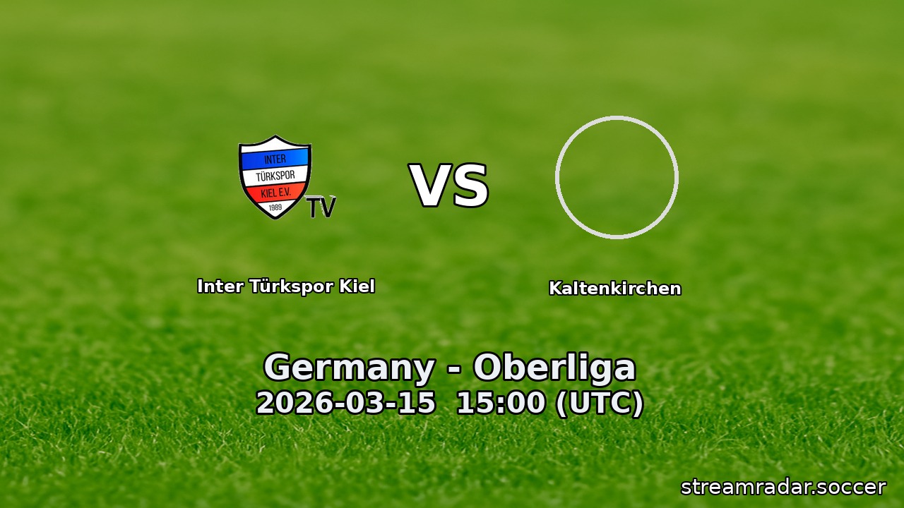 Inter Türkspor Kiel vs Kaltenkirchen