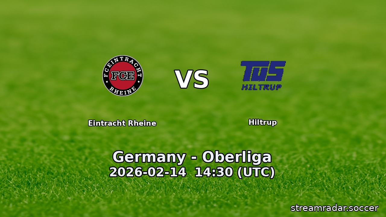 Eintracht Rheine vs Hiltrup