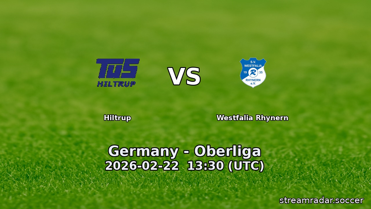 Hiltrup vs Westfalia Rhynern