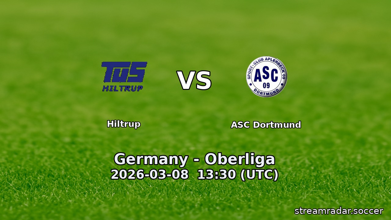 Hiltrup vs ASC Dortmund