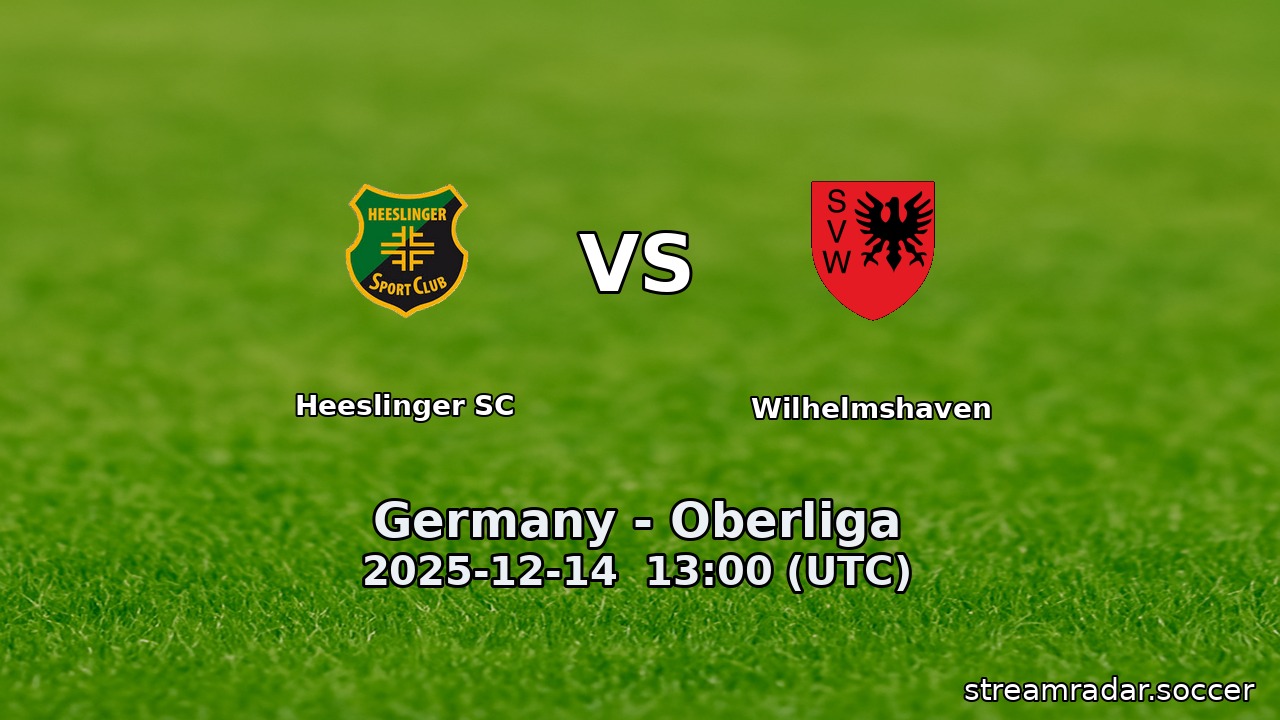 Heeslinger SC vs Wilhelmshaven