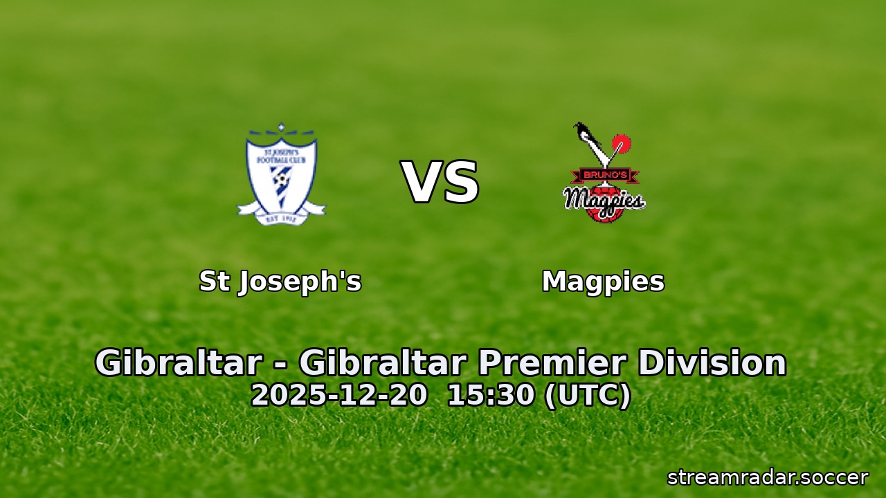 St Joseph's vs Magpies