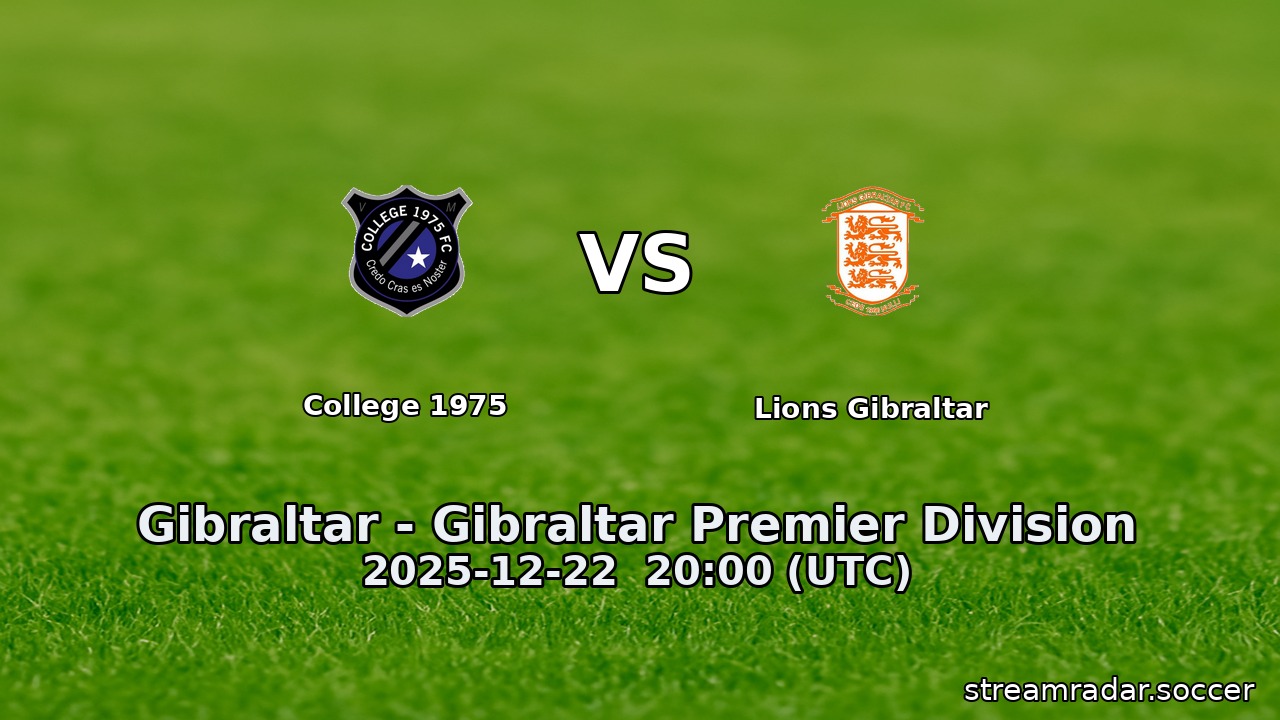 College 1975 vs Lions Gibraltar