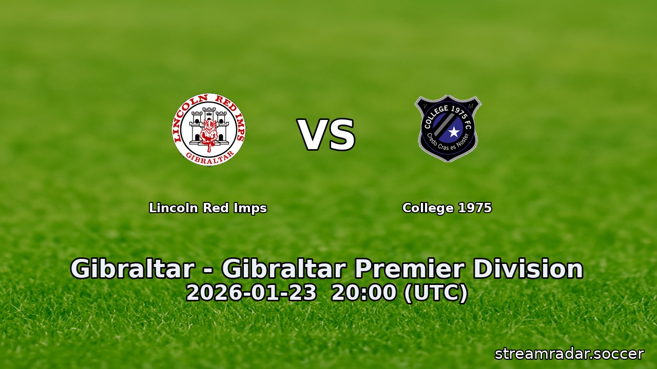 Lincoln Red Imps vs College 1975