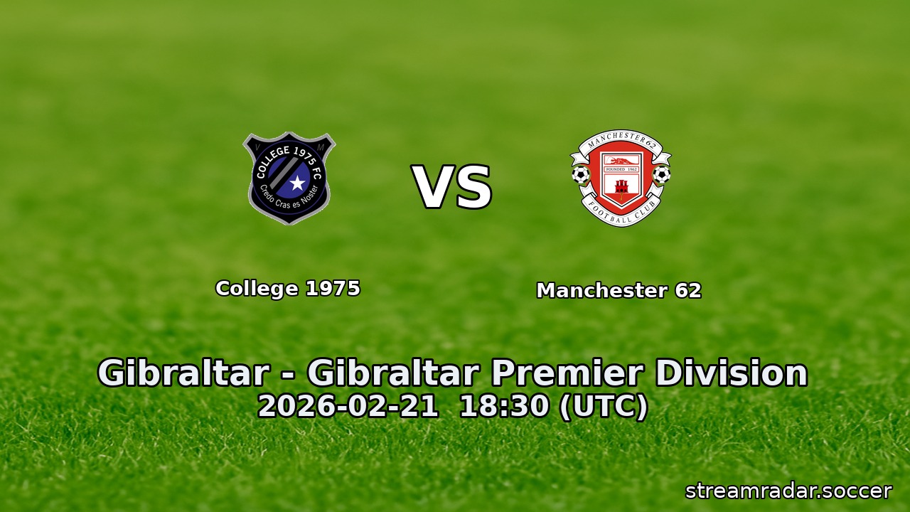 College 1975 vs Manchester 62