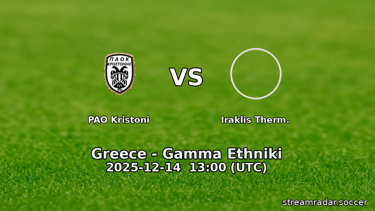 PAO Kristoni vs Iraklis Therm.