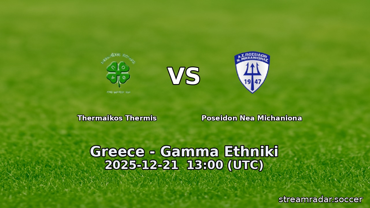 Thermaikos Thermis vs Poseidon Nea Michaniona