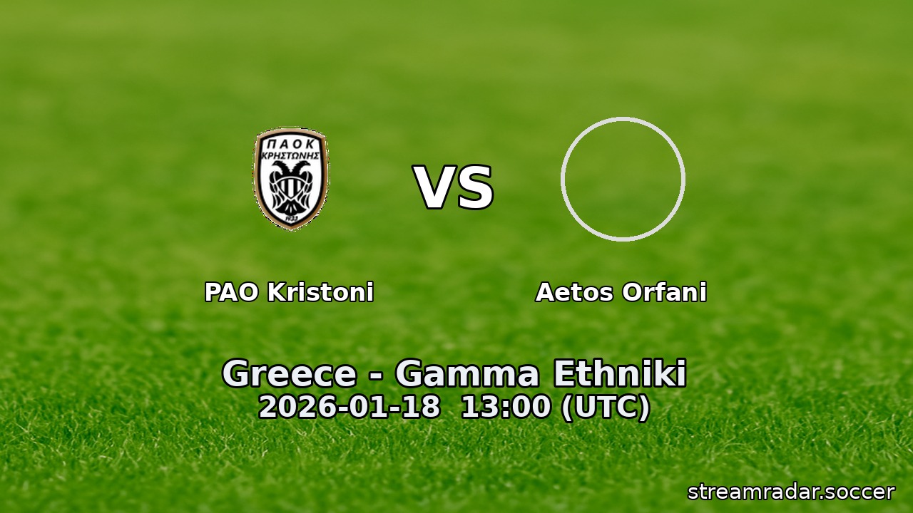 PAO Kristoni vs Aetos Orfani