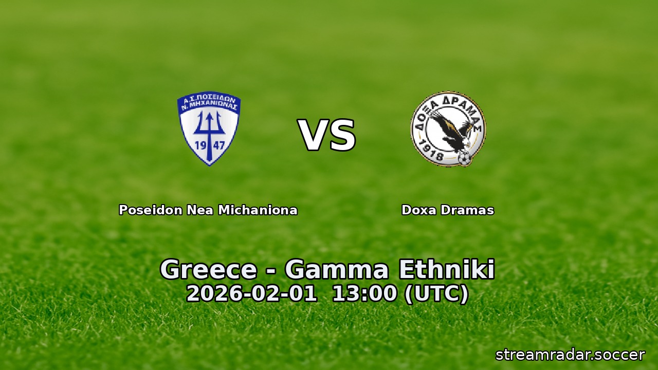Poseidon Nea Michaniona vs Doxa Dramas