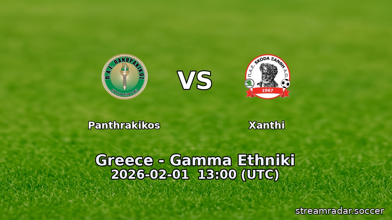 Panthrakikos vs Xanthi
