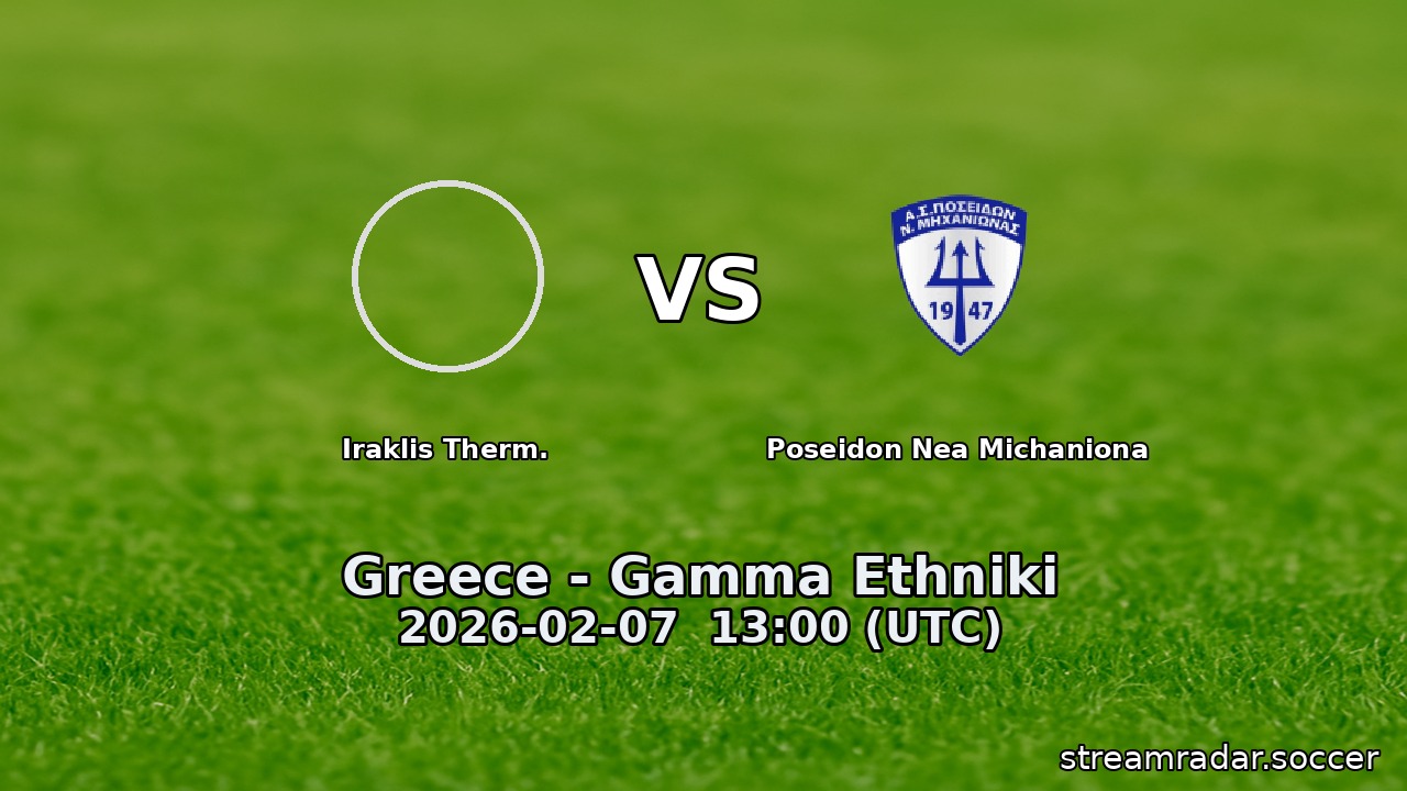 Iraklis Therm. vs Poseidon Nea Michaniona