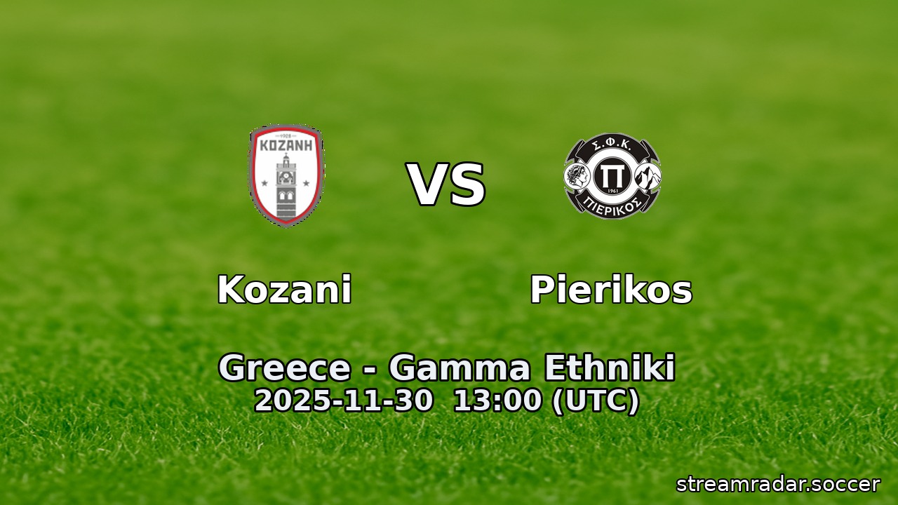 Kozani vs Pierikos