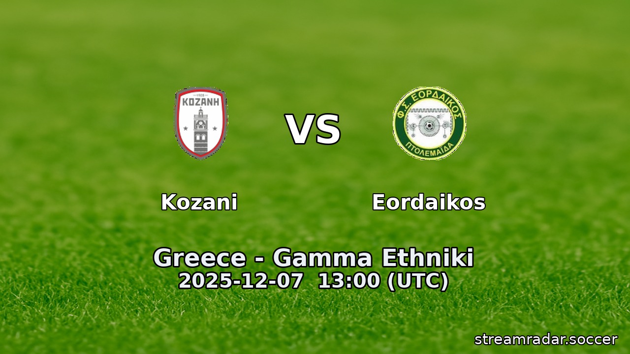 Kozani vs Eordaikos