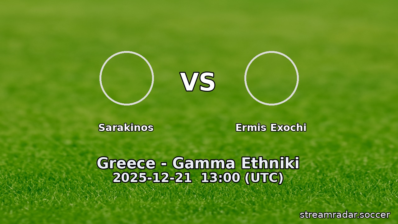 Sarakinos vs Ermis Exochi
