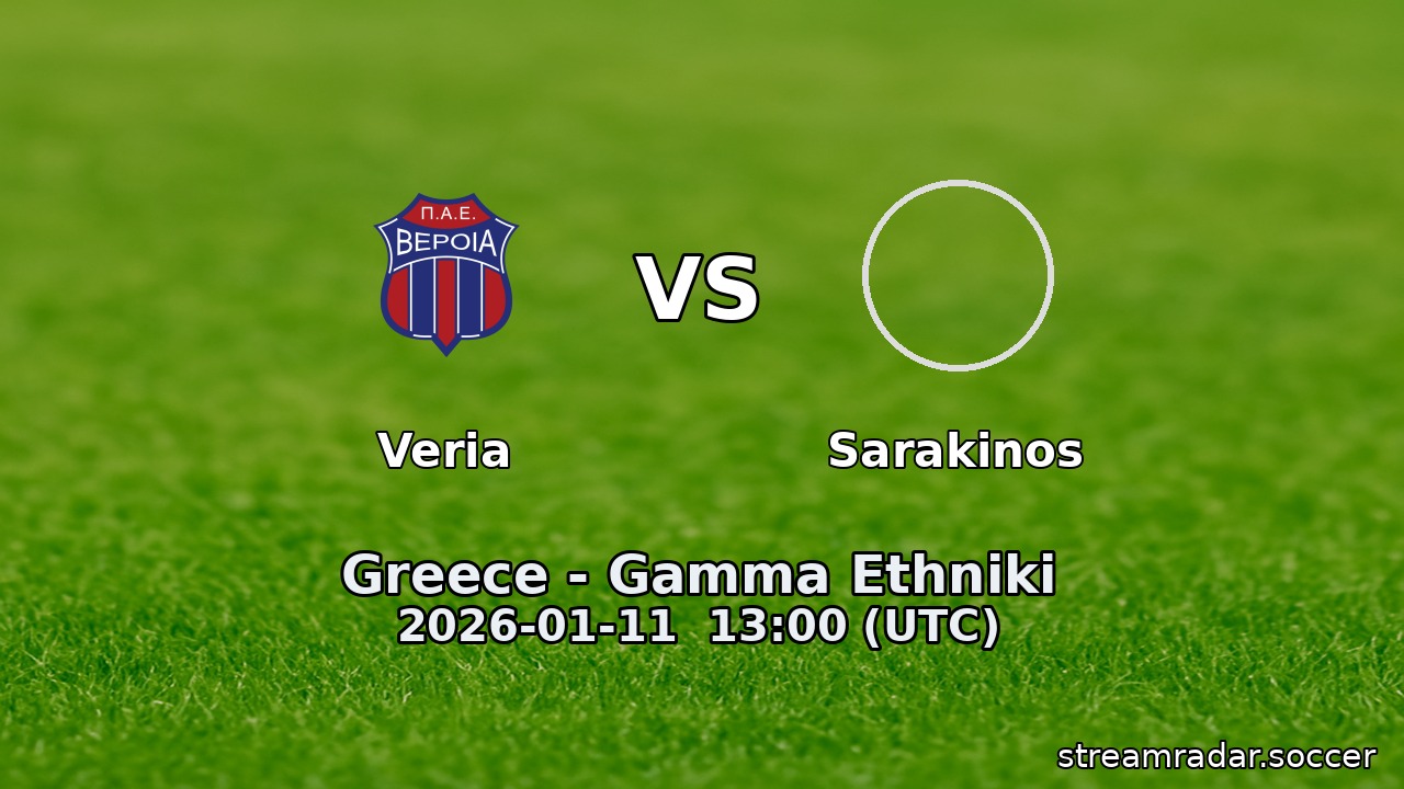 Veria vs Sarakinos