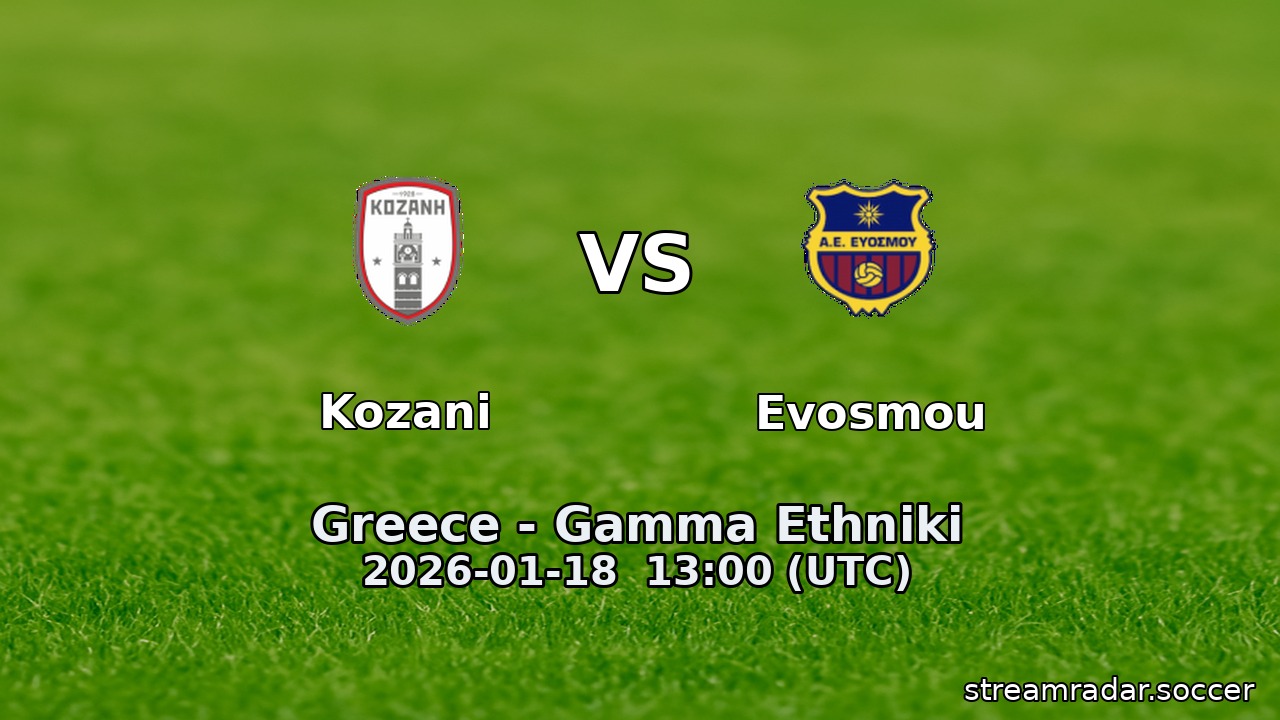 Kozani vs Evosmou