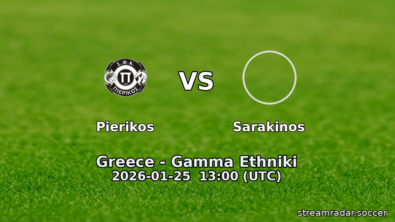 Pierikos vs Sarakinos