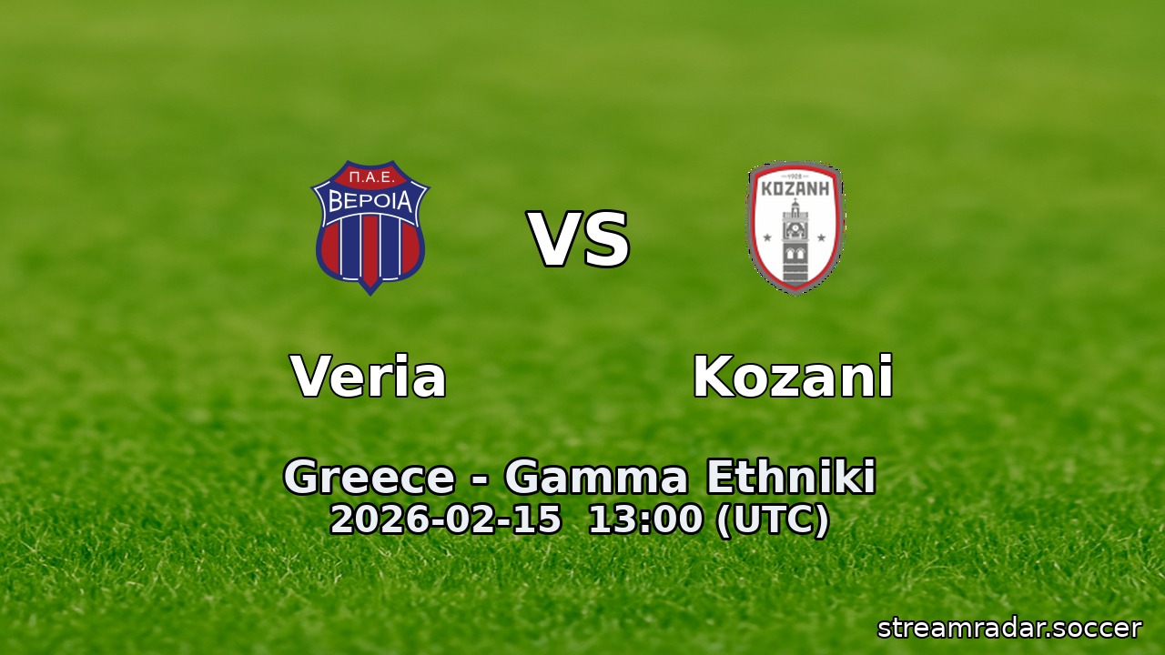 Veria vs Kozani