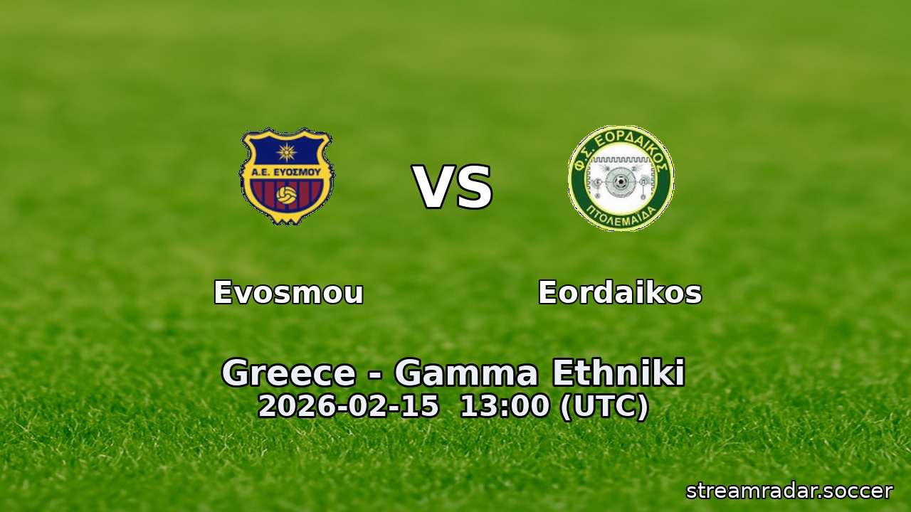 Evosmou vs Eordaikos