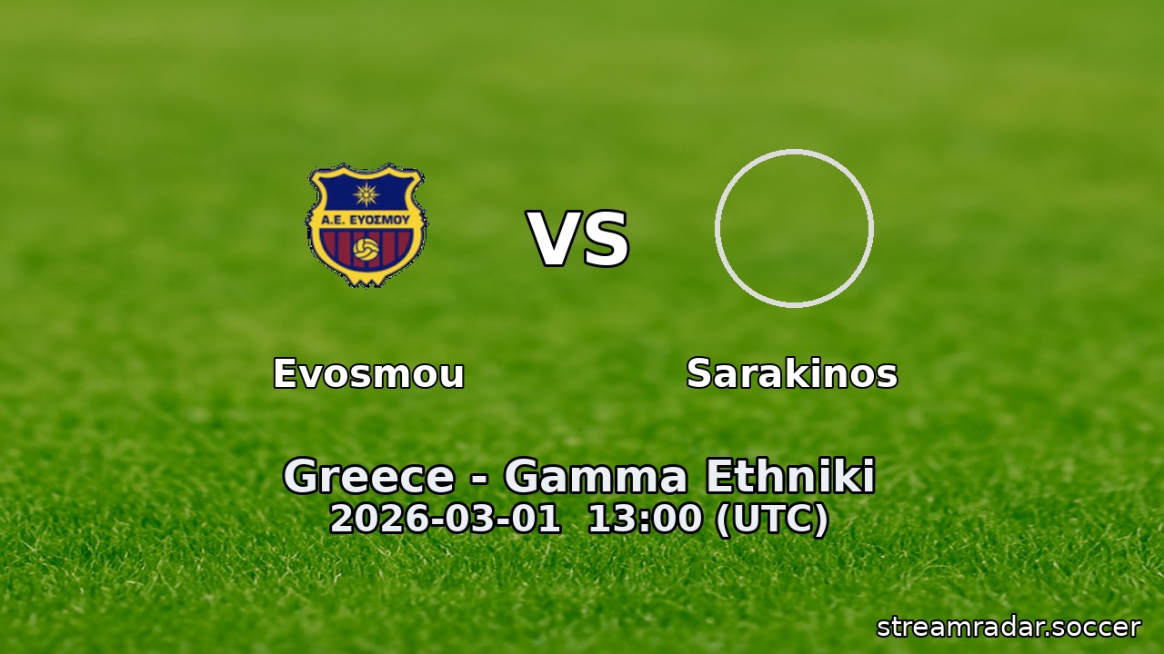 Evosmou vs Sarakinos