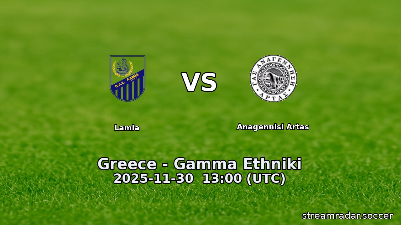 Lamia vs Anagennisi Artas