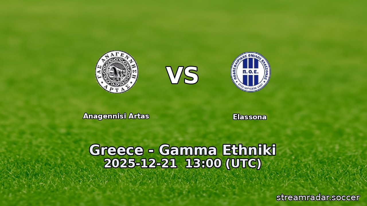 Anagennisi Artas vs Elassona