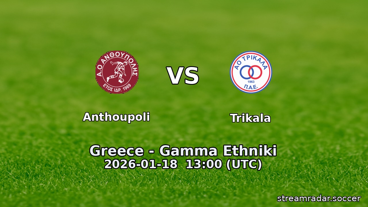 Anthoupoli vs Trikala