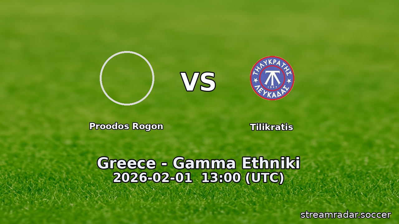 Proodos Rogon vs Tilikratis