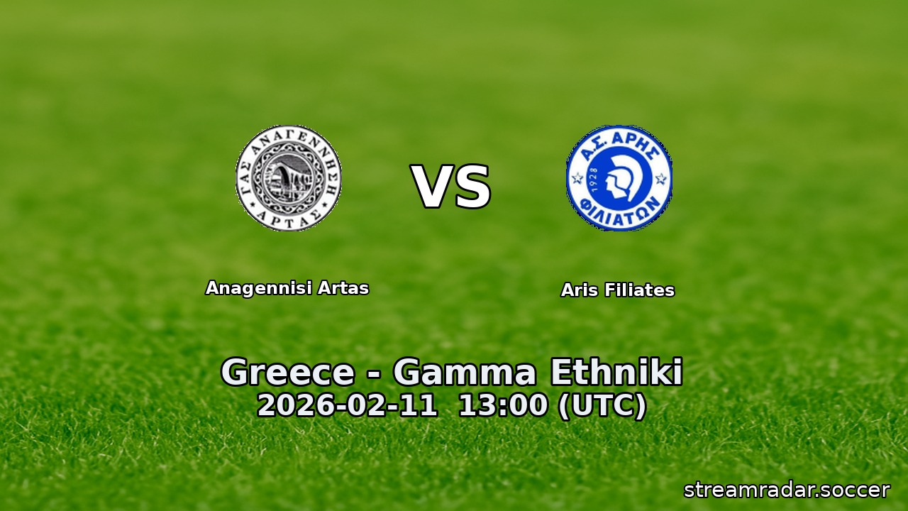 Anagennisi Artas vs Aris Filiates