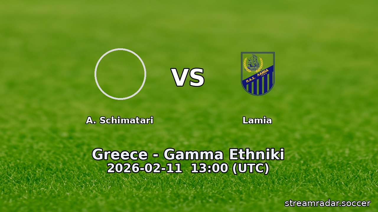 A. Schimatari vs Lamia