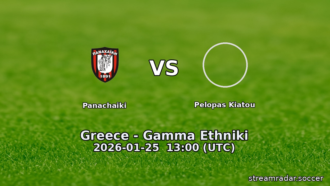 Panachaiki vs Pelopas Kiatou
