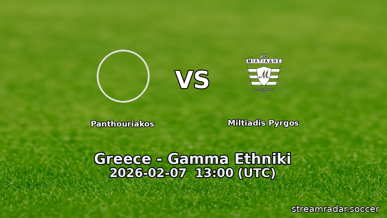 Panthouriakos vs Miltiadis Pyrgos