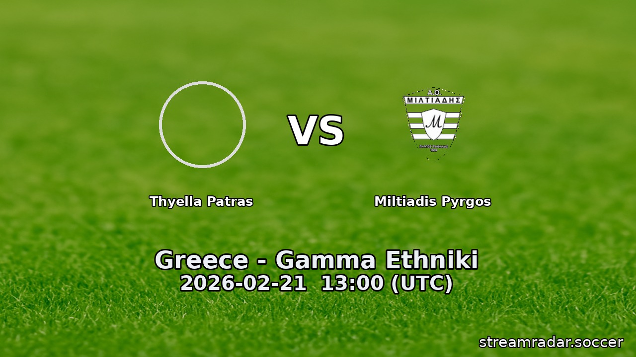 Thyella Patras vs Miltiadis Pyrgos