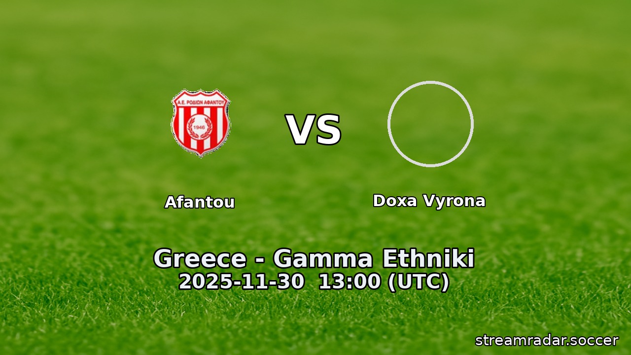 Afantou vs Doxa Vyrona