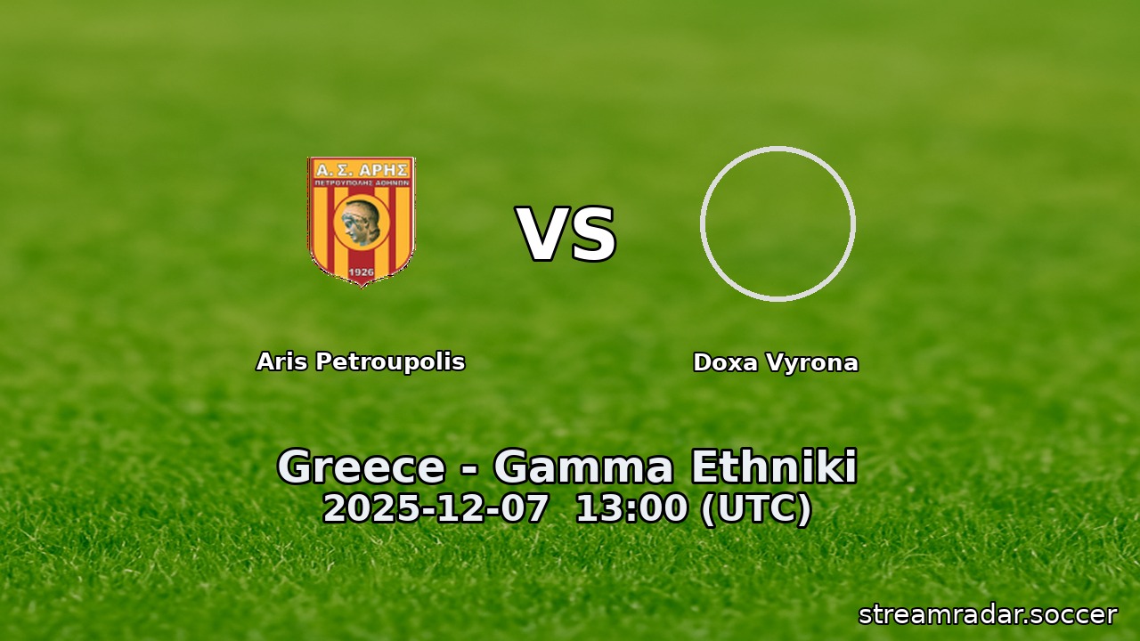 Aris Petroupolis vs Doxa Vyrona