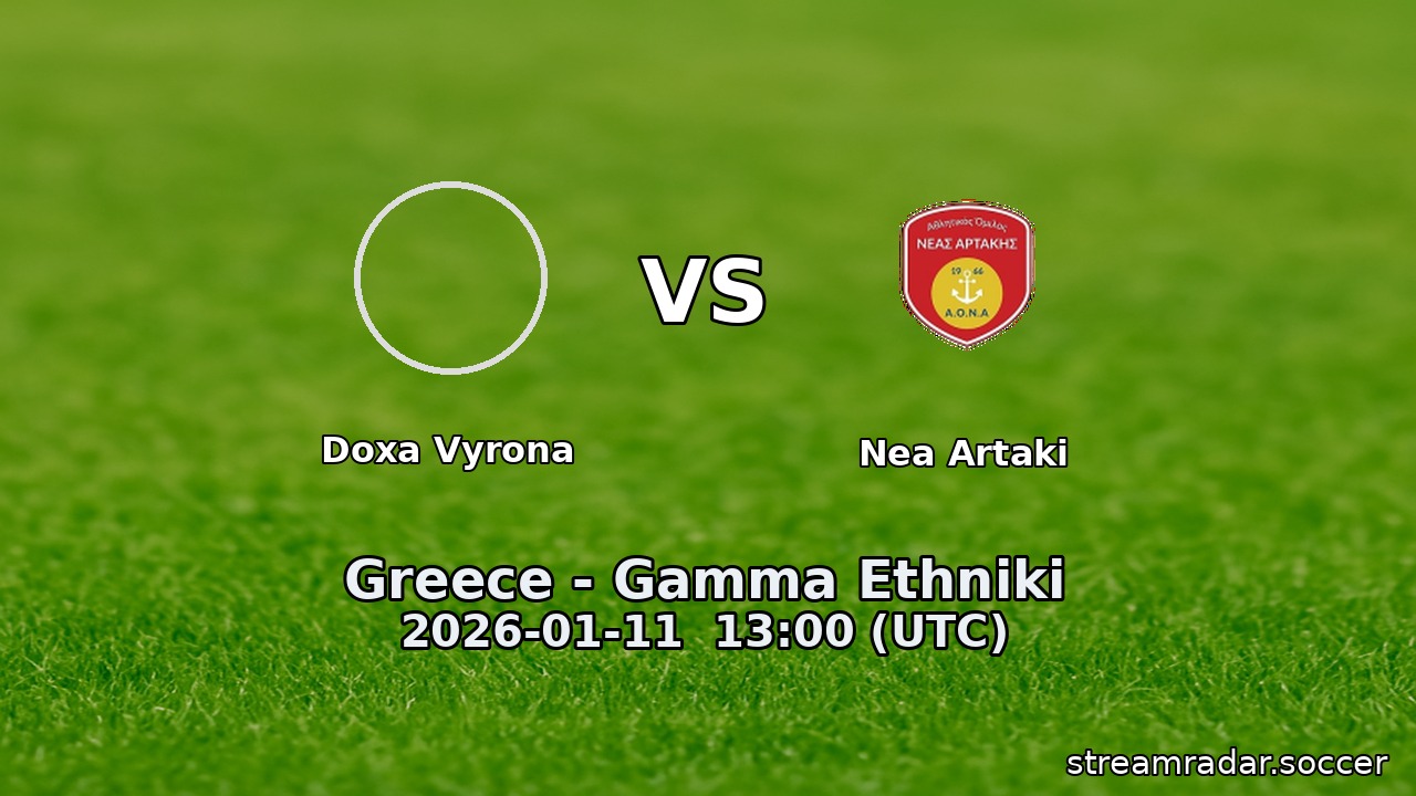 Doxa Vyrona vs Nea Artaki