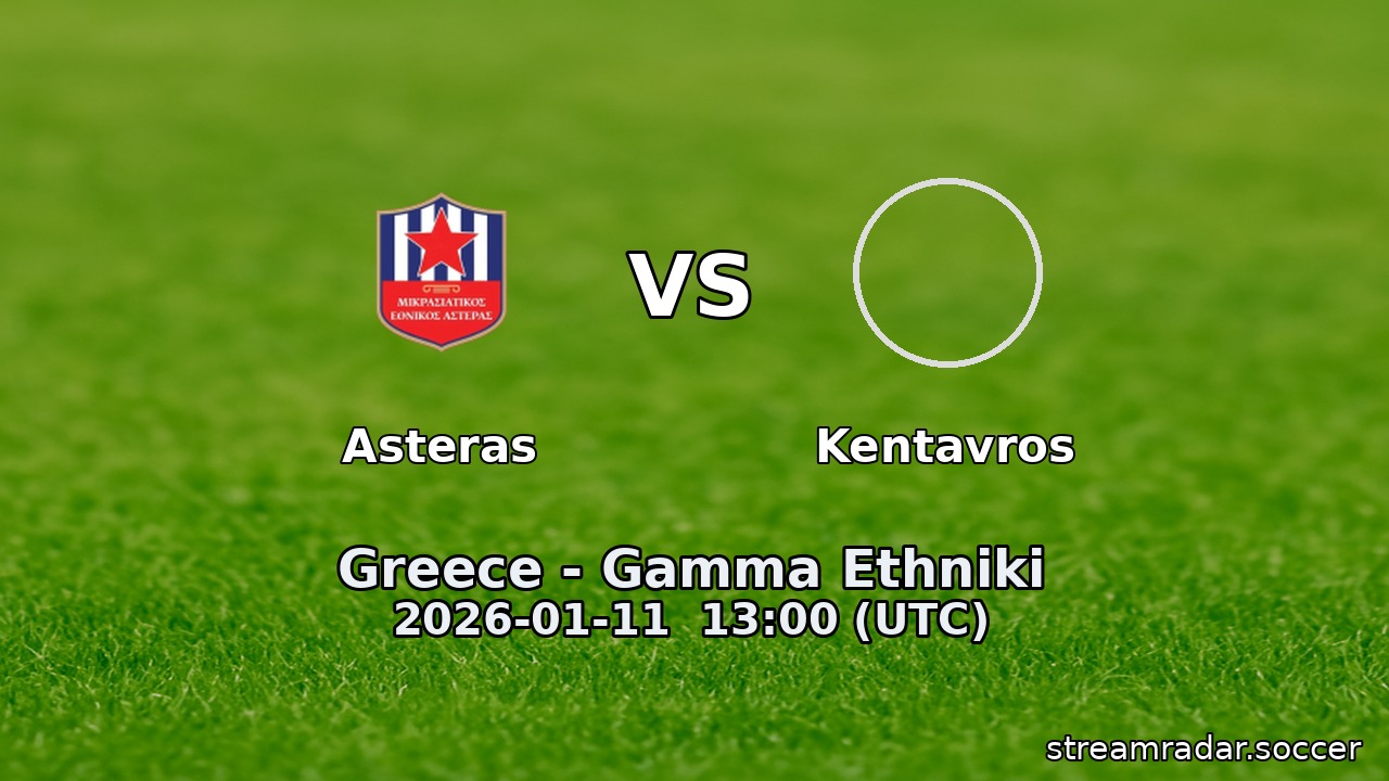 Asteras vs Kentavros