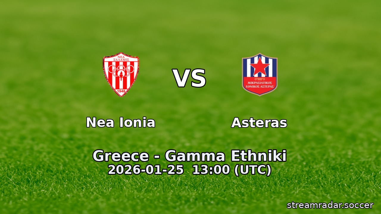 Nea Ionia vs Asteras