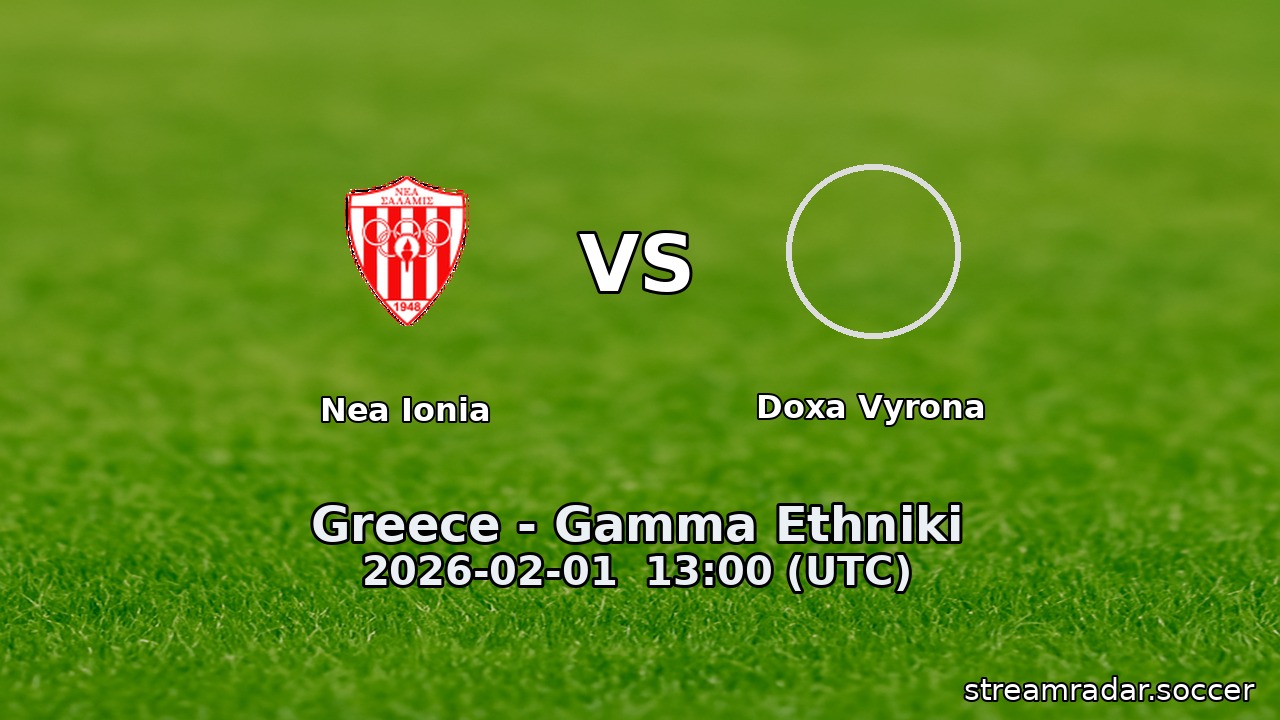 Nea Ionia vs Doxa Vyrona