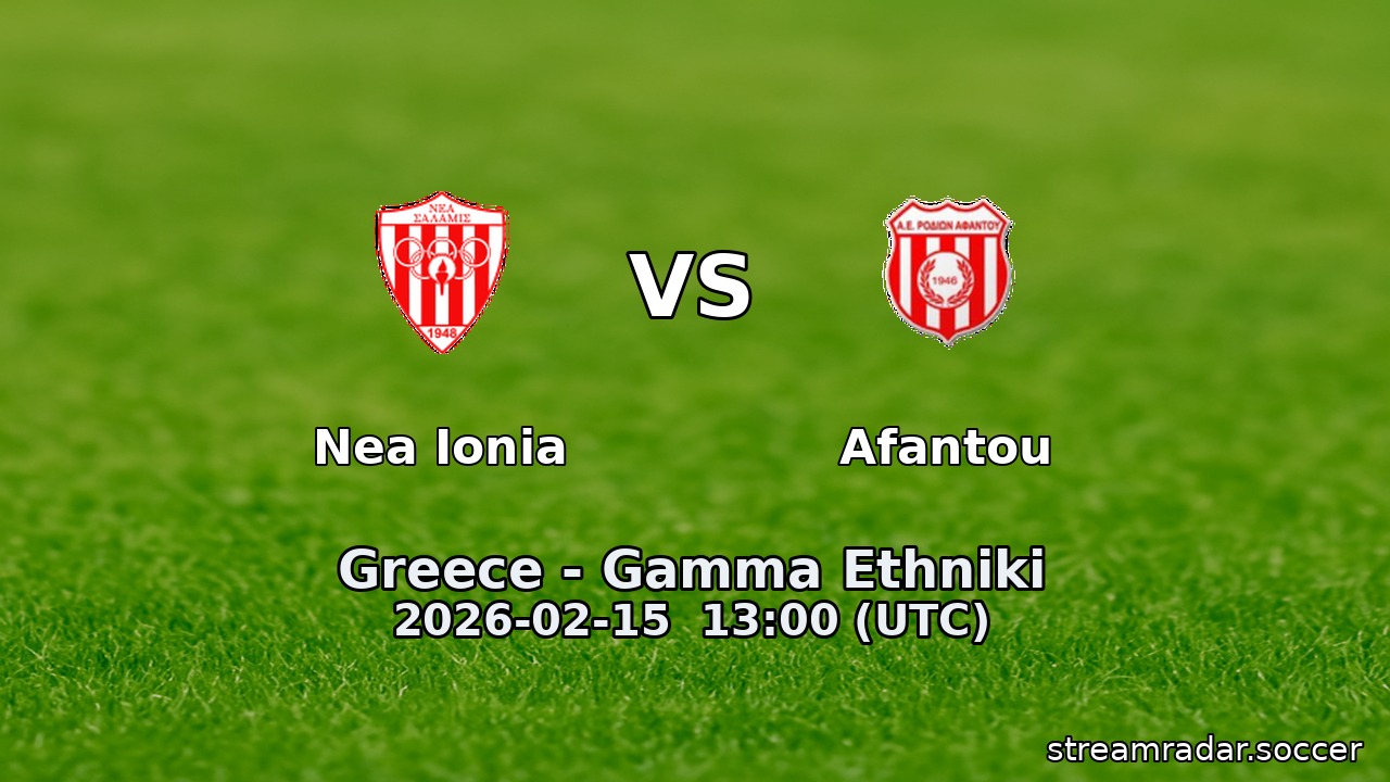 Nea Ionia vs Afantou