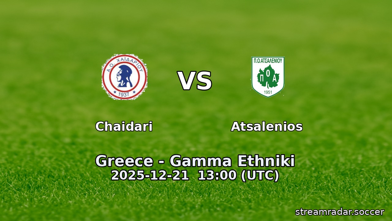 Chaidari vs Atsalenios