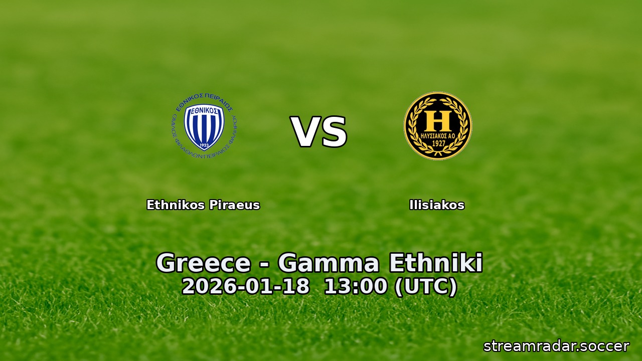 Ethnikos Piraeus vs Ilisiakos
