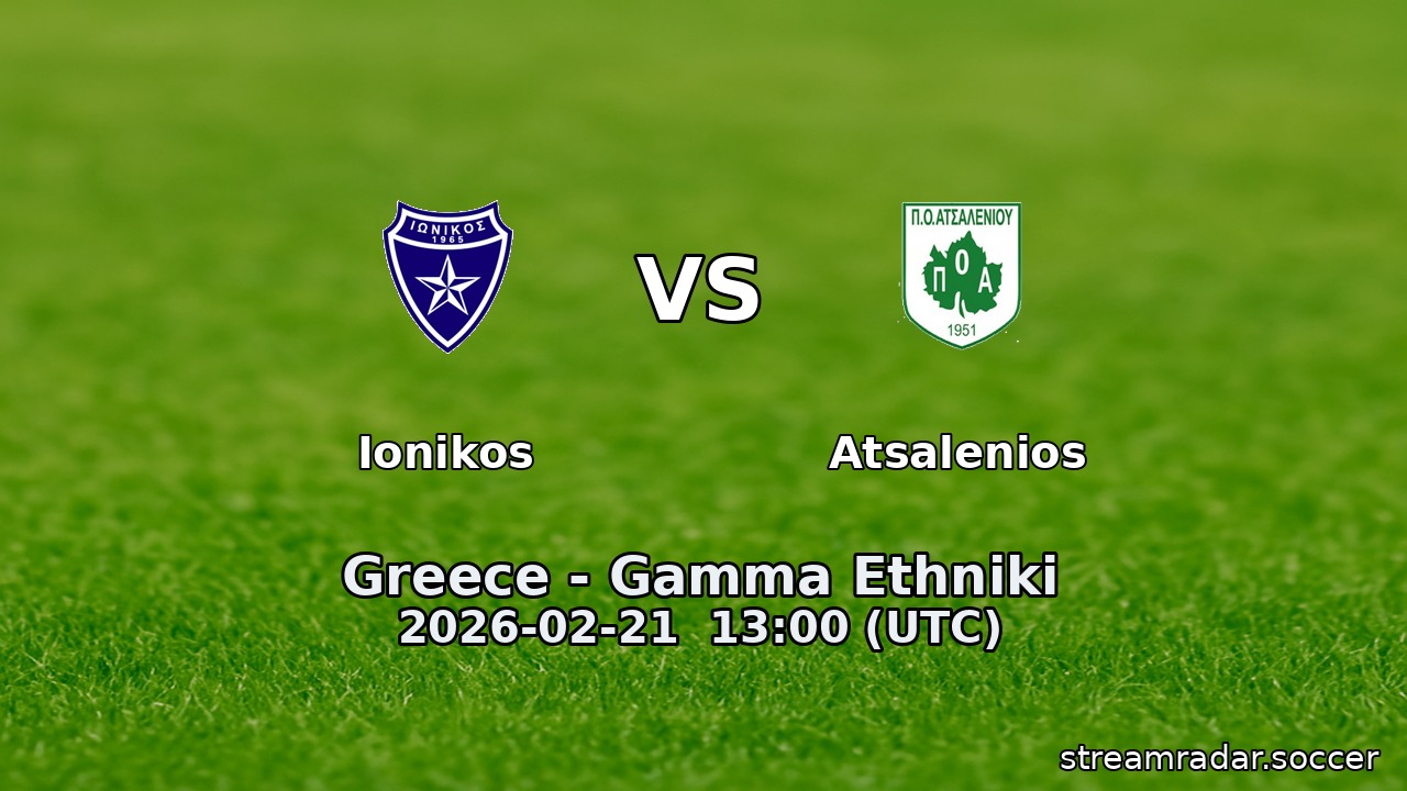 Ionikos vs Atsalenios